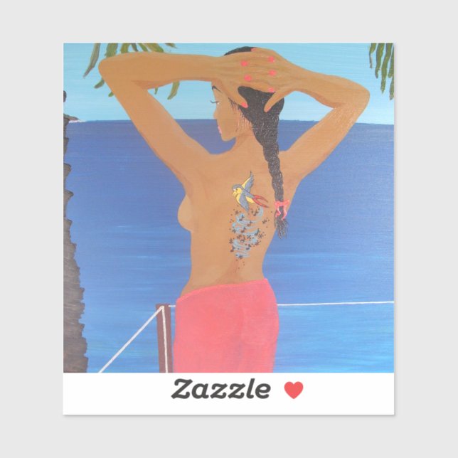 Adesivo Férias em lua de mel (Folha)