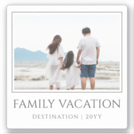 Adesivo Férias Familiares Elegantes | Foto Trip da Família