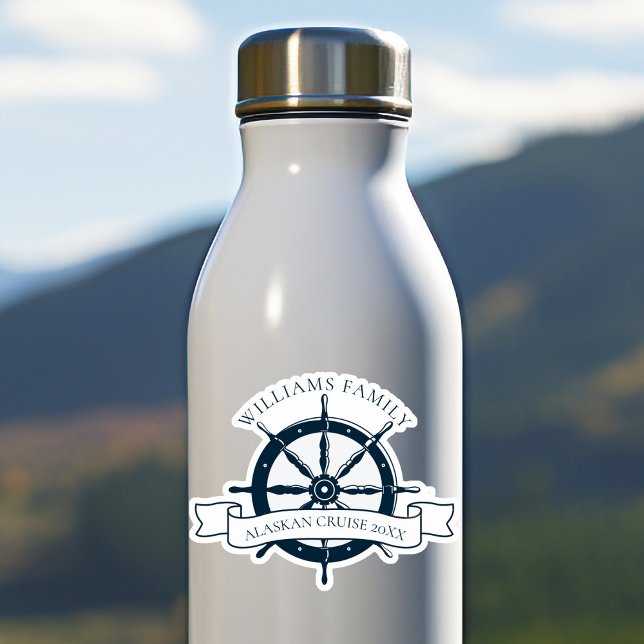 Adesivo Férias Náuticas De Rodas De Cruzeiro Da Família Pe (Criador carregado)