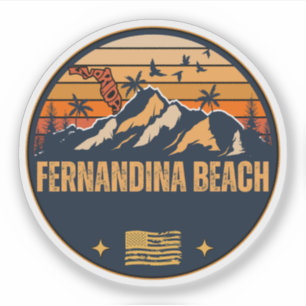 Adesivo Fernandina Beach, Flórida