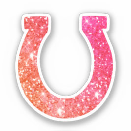 Adesivo Ferradura-da-ferradura-da-dourada-branca-coral-ros