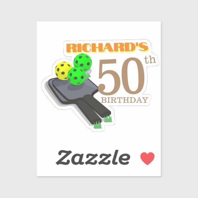 Adesivo Festa de aniversário De Jantar Esportiva Com Picad (Folha)