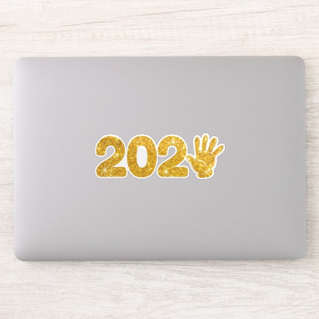 Adesivo Festa de Ano Novo 2025 - Feliz ano novo 2025 (Computador)