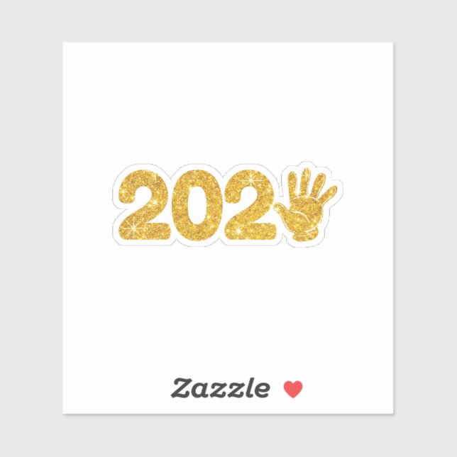 Adesivo Festa de Ano Novo 2025 - Feliz ano novo 2025 (Folha)