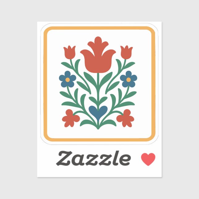 Adesivo Festa de Arte Folar do Coração e Petal (Folha)