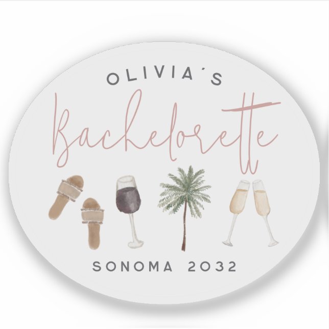 Adesivo Festa de Despedida de Solteira Personalizada no Pa (Frente)