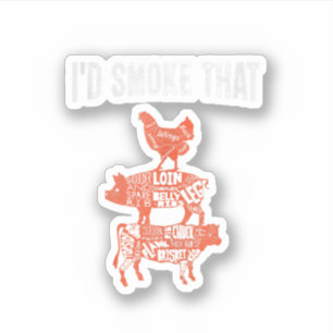 Adesivo Festa Engraçada Fumante Fumante Fumante Fumo Que F