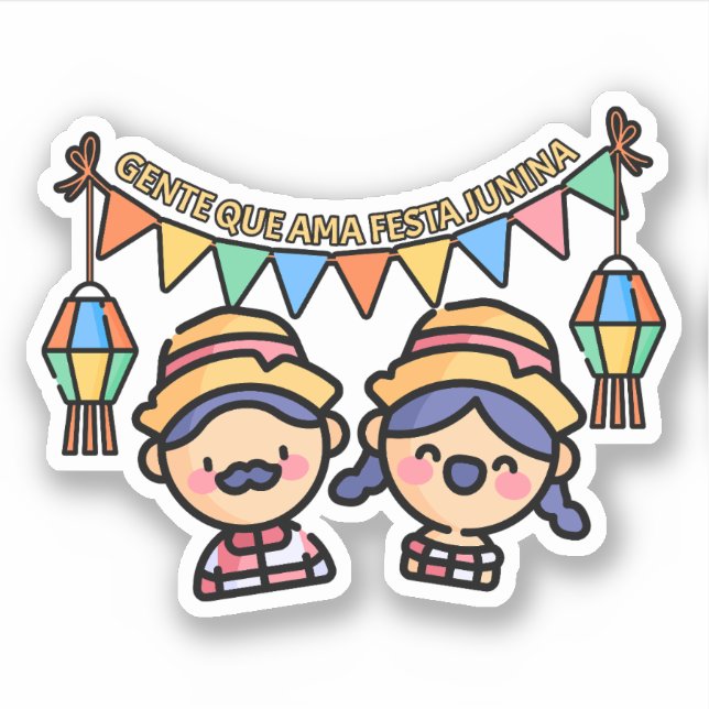 Adesivo Festa Junina Farmers (Frente)