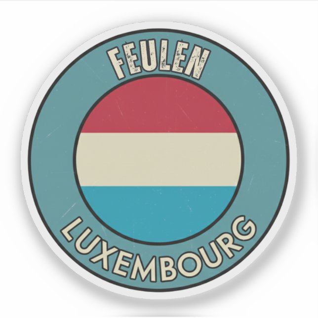 Adesivo Feulen, Luxemburgo (Frente)