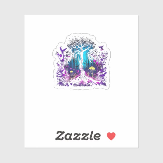 Adesivo Fey Gothic Emo Goblincore Aesthetic  Forest Graphi (Folha)