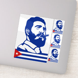 Adesivo Fidel Castro, Presidente, Revolução, Cuba, Havana