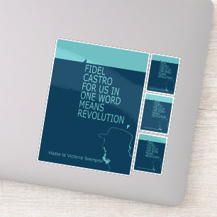 Adesivo Fidel Castro, Presidente, Revolução, Cuba, Havana