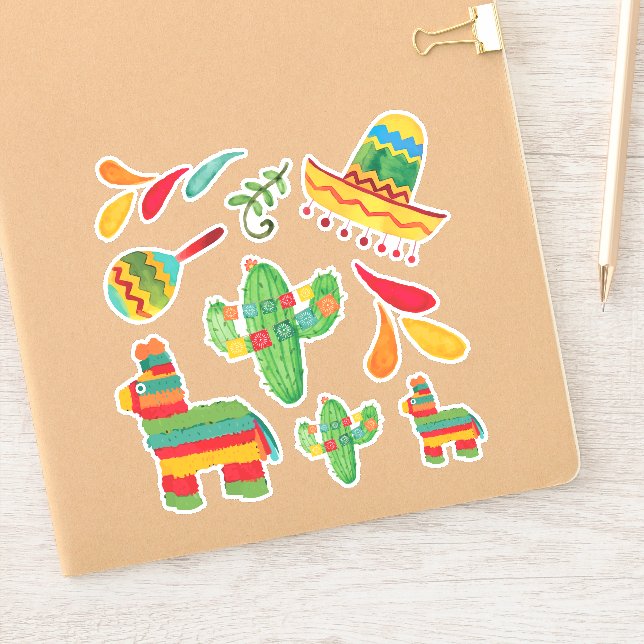 Adesivo Fiesta Watercolor Stickers (Notebook)