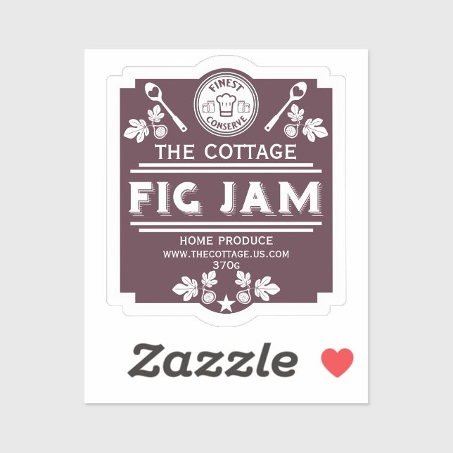 Adesivo Fig Jam Seller (Folha)