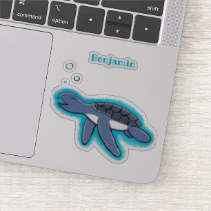 Adesivo Figura de desenho animado de tartaruga-do-mar