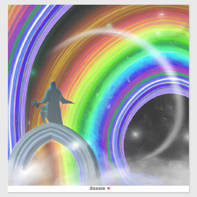 Adesivo Figura Misteriosa no Stargate Inter-Dimensional (Folha)