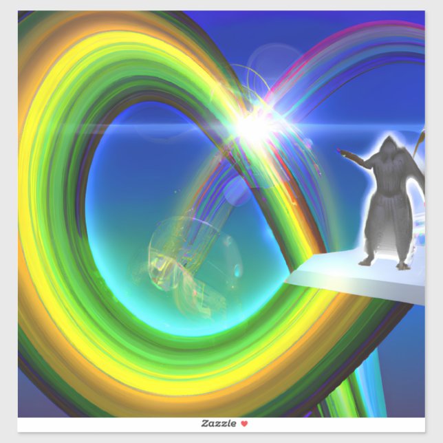 Adesivo Figura Misteriosa no Stargate Inter-Dimensional (Folha)