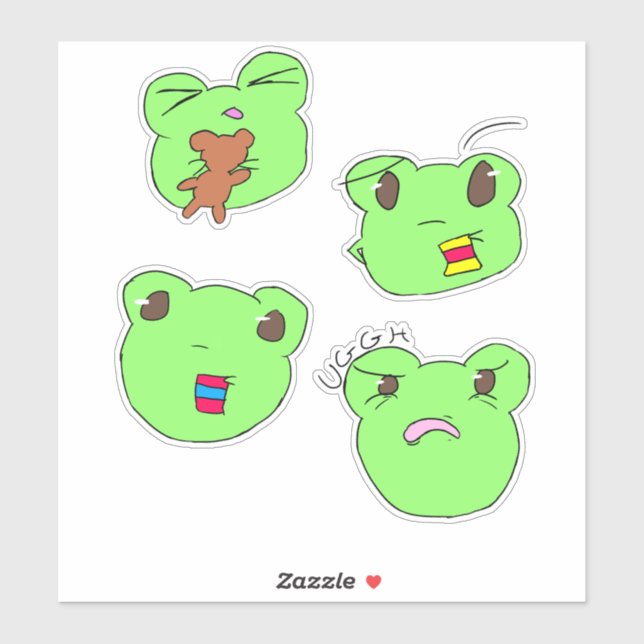 Adesivo Filbert and his many expressions  (Folha)