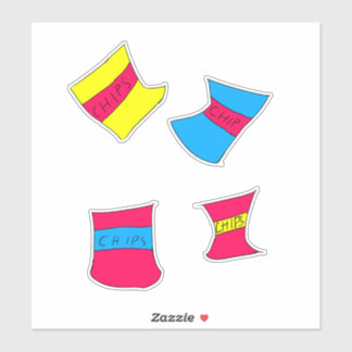 Adesivo Filbert's different varieties of chips stickers 