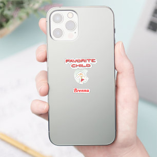Adesivo Filho Favorito com saída de nome personalizado