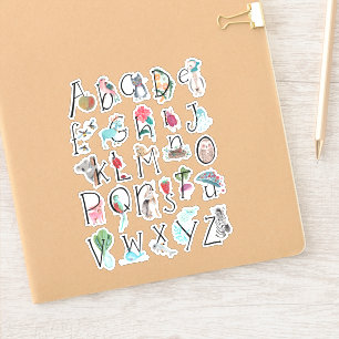 Adesivo Filhos fofos do alfabeto bichos