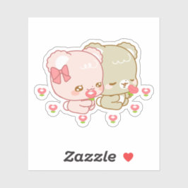 Adesivo filhotes de açúcar fofo