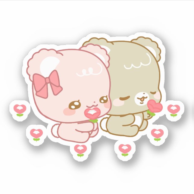 Adesivo filhotes de açúcar fofo (Frente)