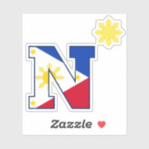 Filipinas N Sun Recort Sticker