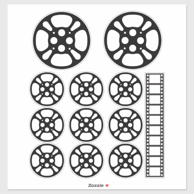 Adesivo Film Reel / Movie Reel Temporary Tattoo (Folha)