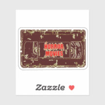 Filmes de terror VHS Preto Amarelo