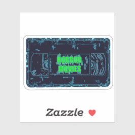 Adesivo Filmes de terror VHS Preto Azul