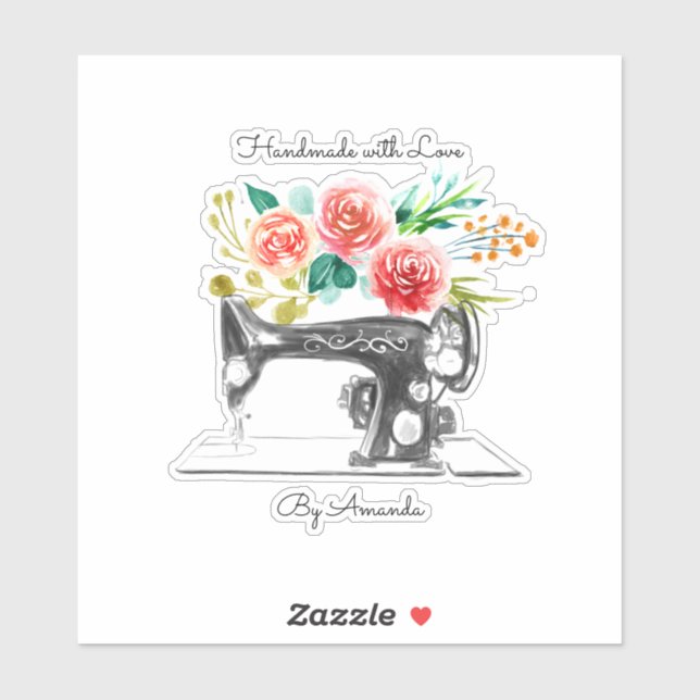 Adesivo Filtro De Alcance Da Máquina De Costura Preta (Folha)