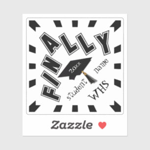 Adesivo FINALMENTE! Parabéns ao Formando!