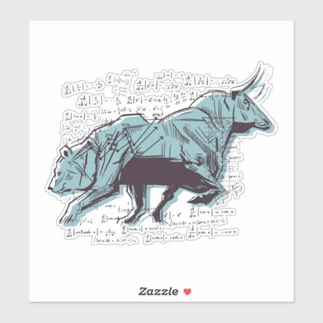 Adesivo Finanças na Análise do Mercado de Ações (Folha)