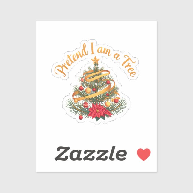 Adesivo Fingir que sou uma camisa de fantasia de Dia de as (Folha)