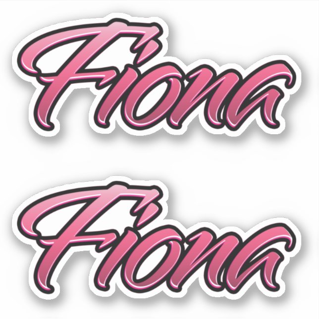 Adesivo Fiona faded pink Aufkleber Sticker Stickerset (Frente)