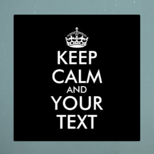 Adesivo Fique calmo e continue - Crie o seu