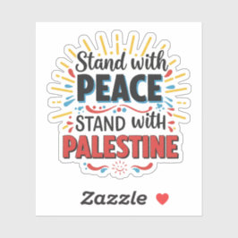 Adesivo Fique com a Palestina