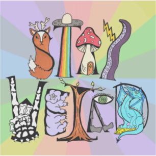 Adesivo Fique estranho vinil Sticker