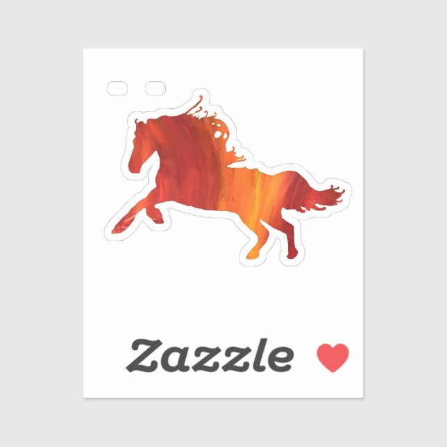 Adesivo Fire horse Sticker (Folha)