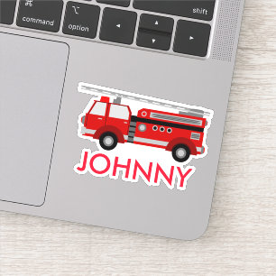 Adesivo Firetruck vermelho personalizado