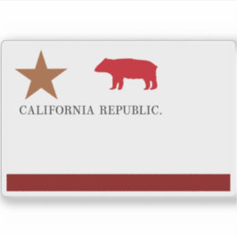 Adesivo First Bear Flag da Califórnia (1846)