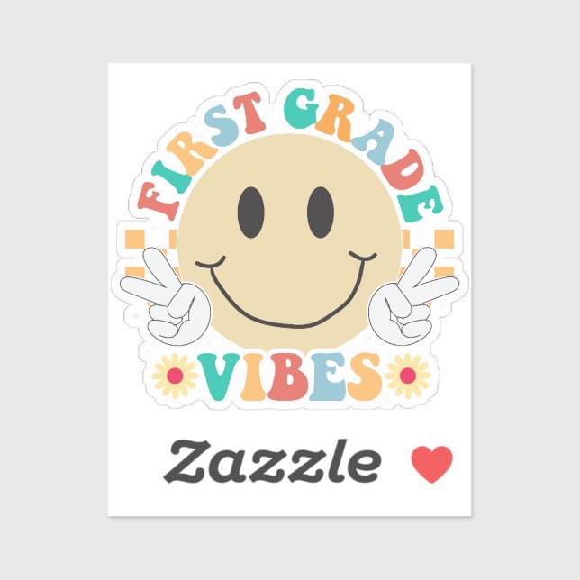 Adesivo First Grade Student (Folha)