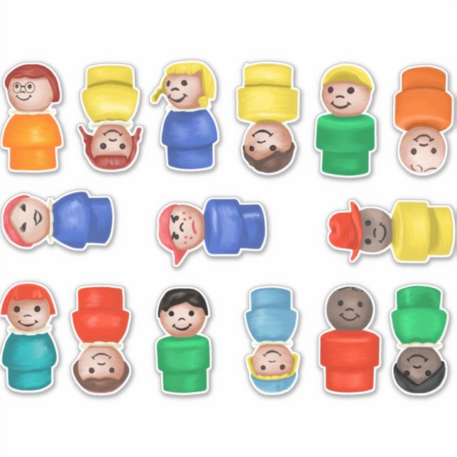 Adesivo Fisher Price Pequenas Crianças (Frente)