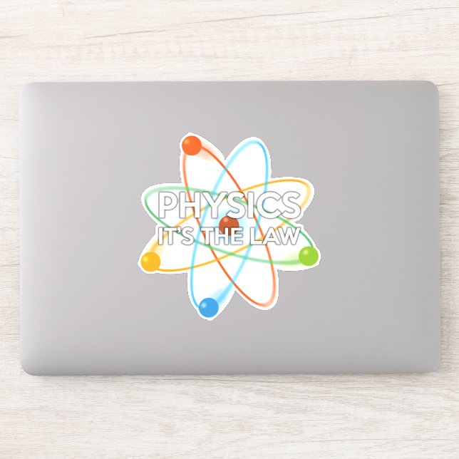 Adesivo FÍSICA. É A Ciência da Lei (Computador)