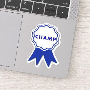 Adesivo Fita azul do campeão