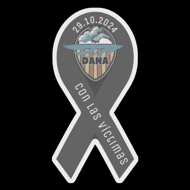 Adesivo Fita Cinta de luto valencia dana (Criador carregado)