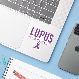 Adesivo Fita de Sensibilização do Lupus Roxo