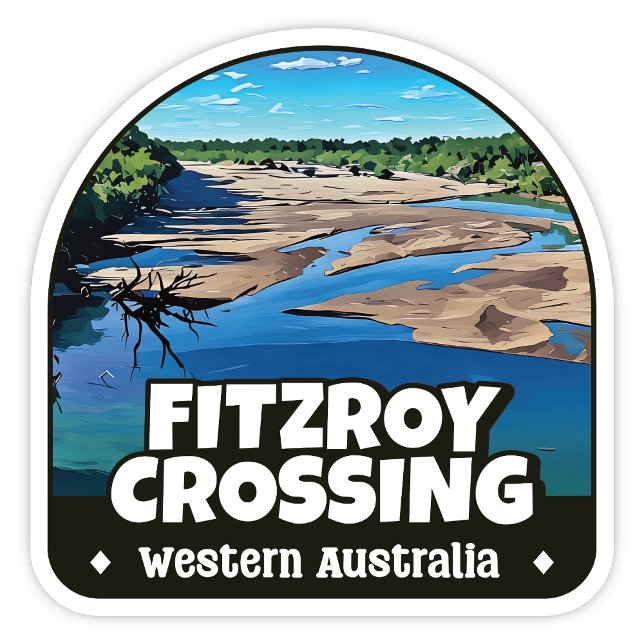 Adesivo Fitzroy Crossing, Western Australia Sticker (Fitzroy Crossing Western Australia arch sticker)