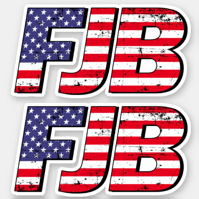 Adesivo Para Carro Vamos Go Brandon Bumper Sticker American Flag!